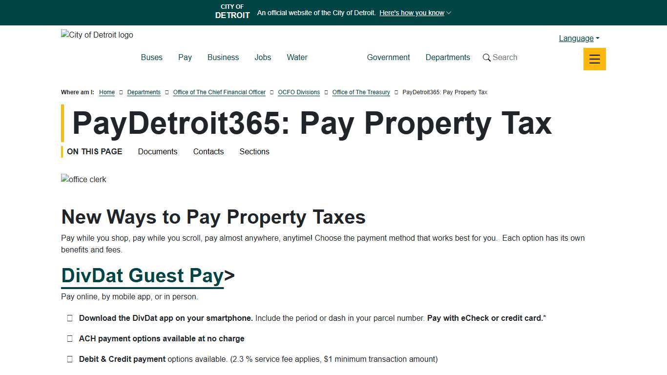 PayDetroit365: Pay Property Tax | City of Detroit